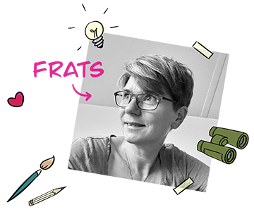 Foto van Frats met doodles
