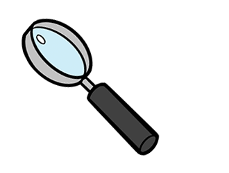 Icoontje van een loep als illustratie van de algemene voorwaarden en privacyverklaring