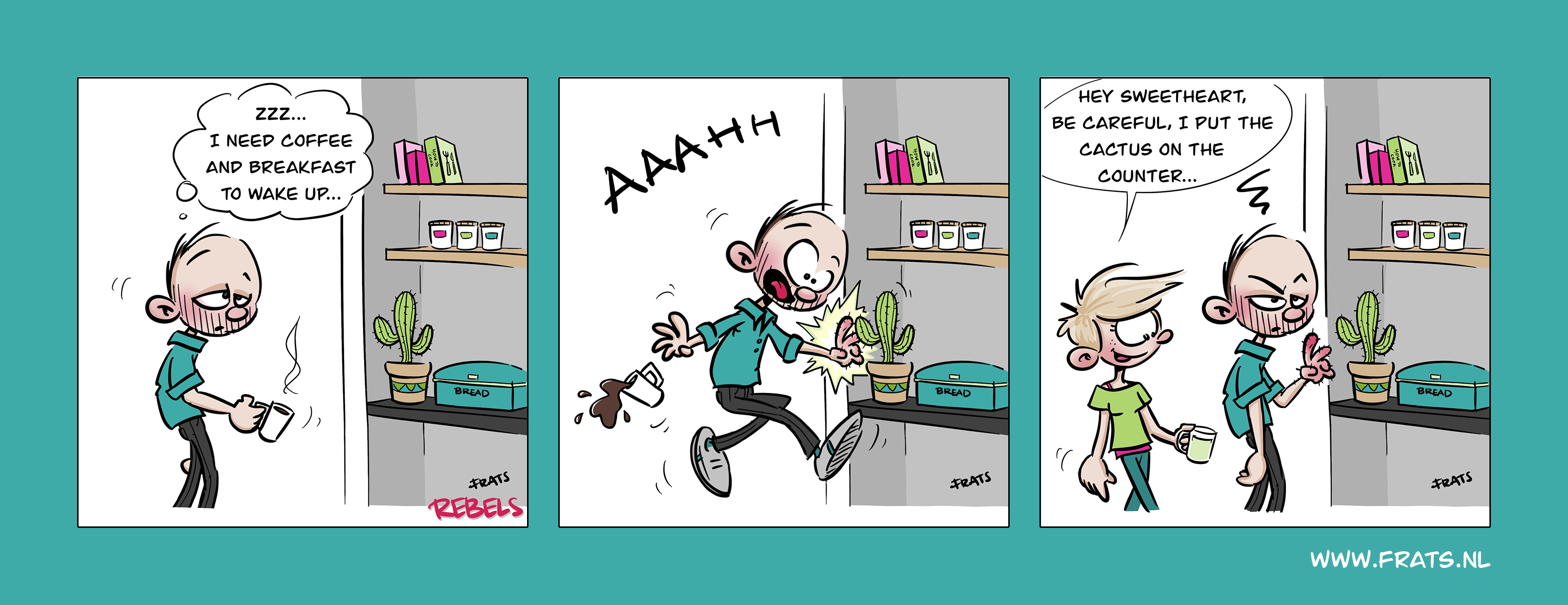 Rebels comic strip about a cactus