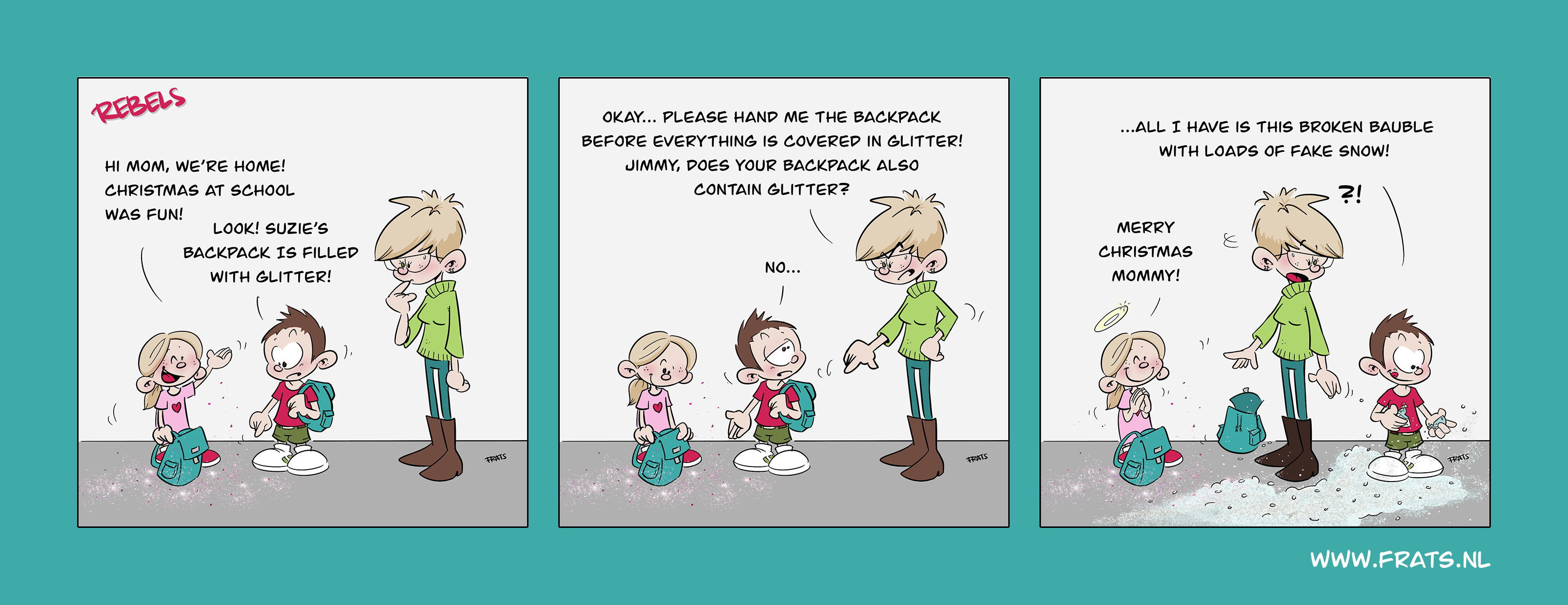 Rebels comic strip about glitter