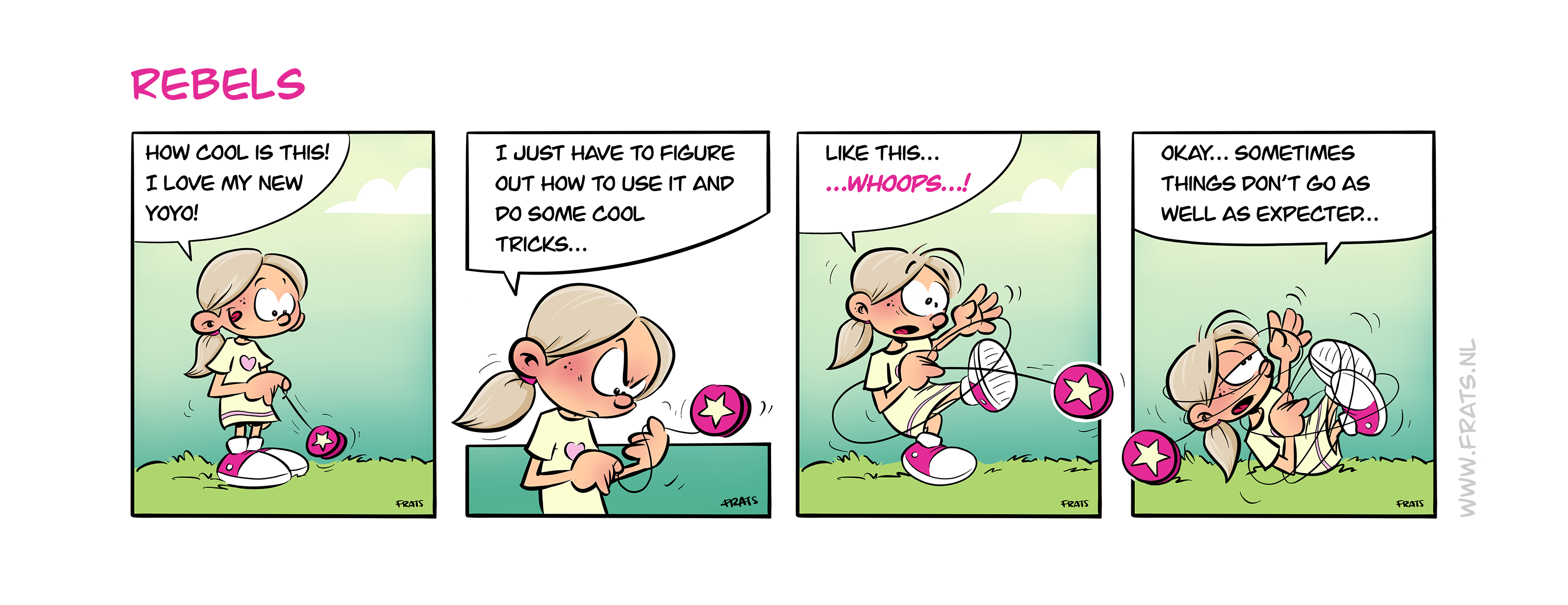 Rebels comic strip about playing with a yoyo