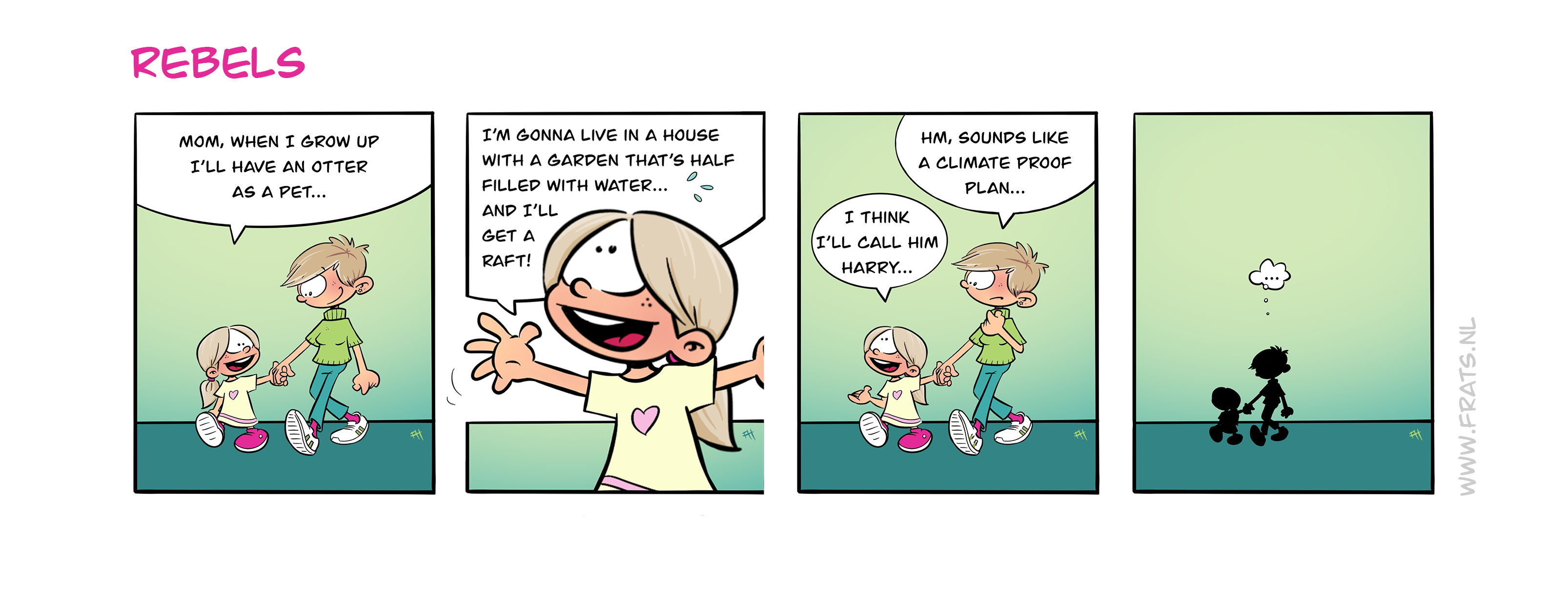 Rebels comic strip about an otter